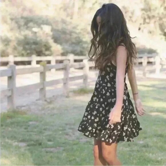 Intimately Free People Floral Mini Ruffle Swing Dress - Picture 2 of 11